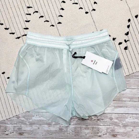 Lululemon Step Out High Rise Shorts 3” Ocean Air Size 12 NWT - Picture 4 of 10